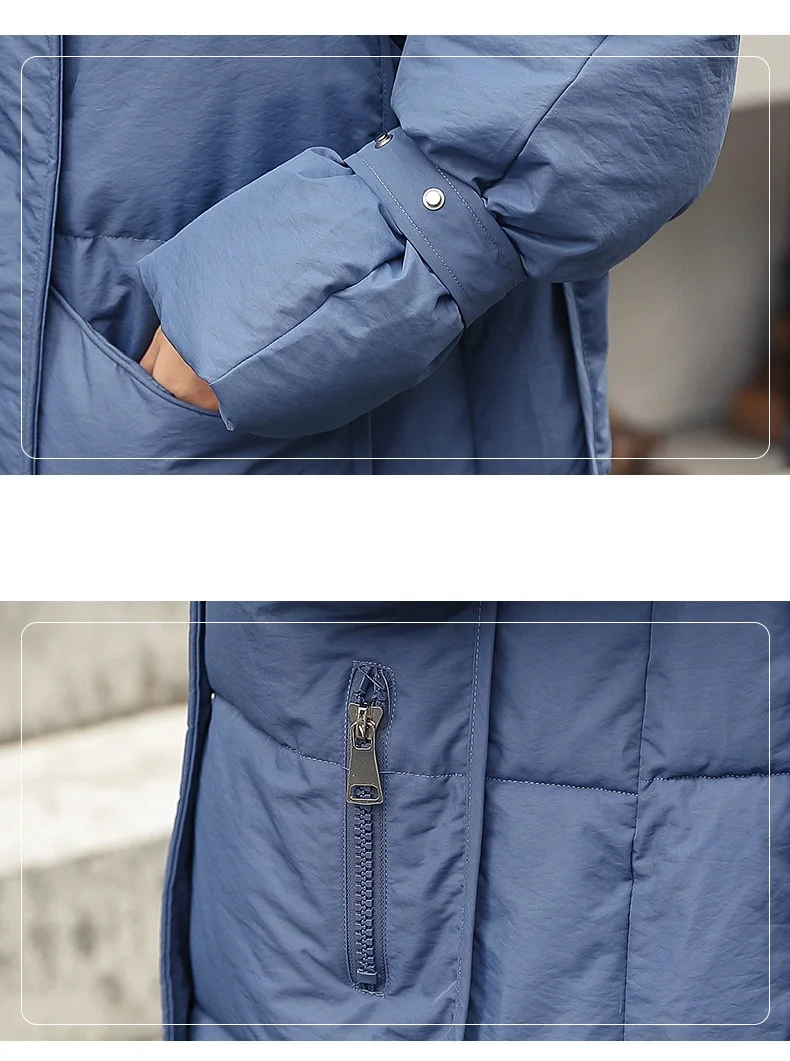 Зимняя куртка парки 2019 осенняя Женская Корейская хлопковая стеганая пальто