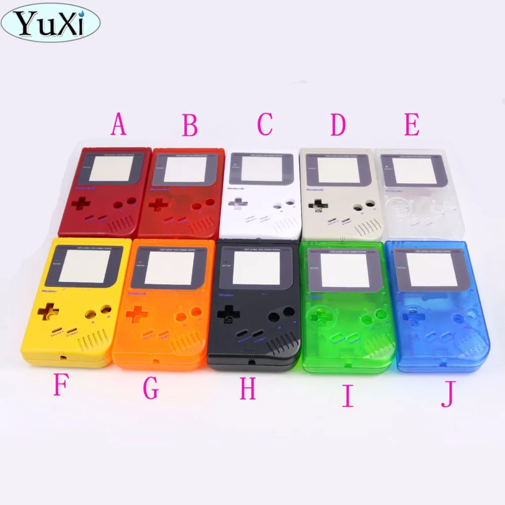 Чехол-накладка YuXi для Gameboy Classic/GB серый/черный/белый/красный/зеленый цвет в