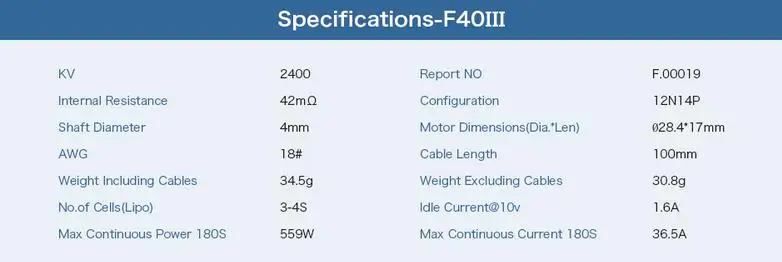 Новое поступление t-мотор F40 III 2306 2400KV 2600KV 2750KV бесщеточный двигатель для RC Multirotor 210 220 250 260 RC Дрон