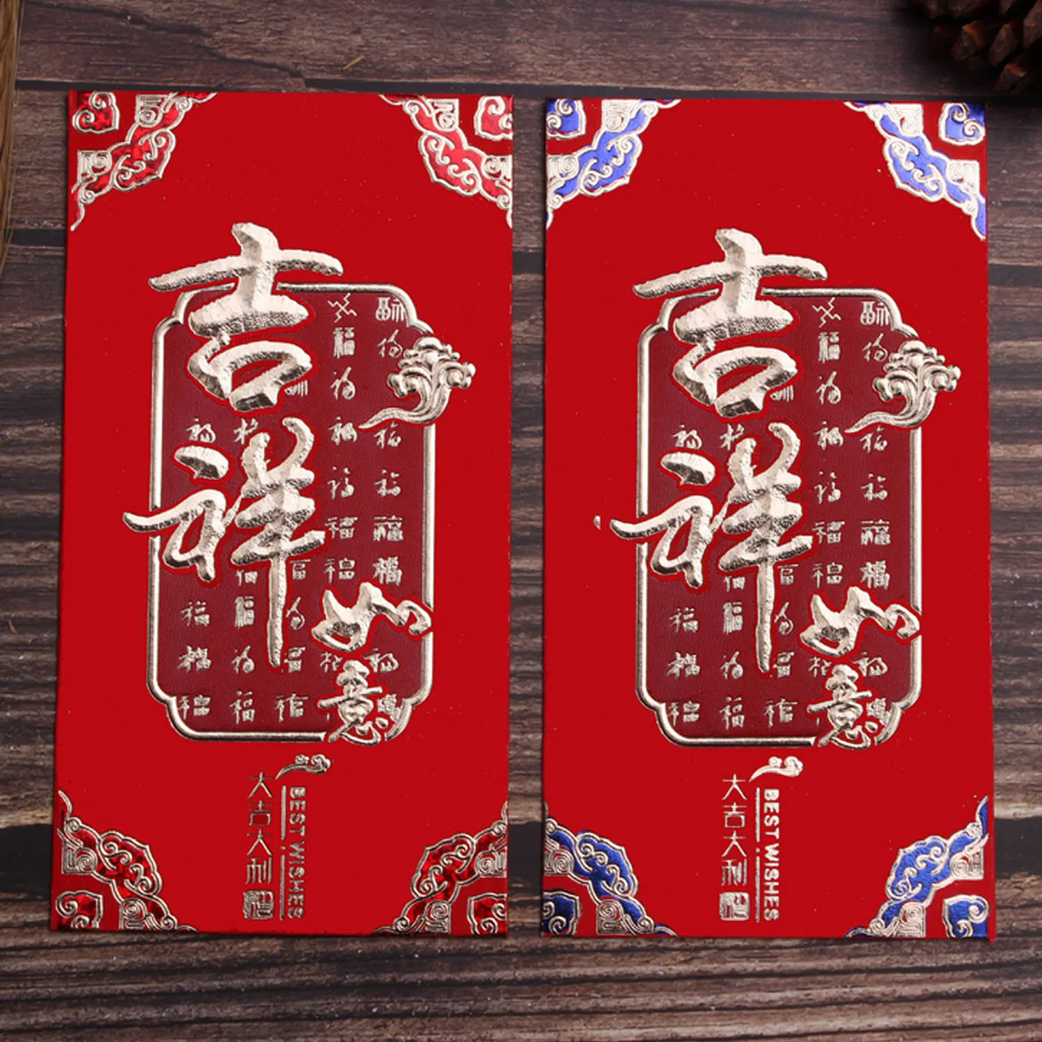 Behogar 24 шт 8 6x16 6 см китайские красные конверты Hong Bao Hongbao счастливые пакеты для денег