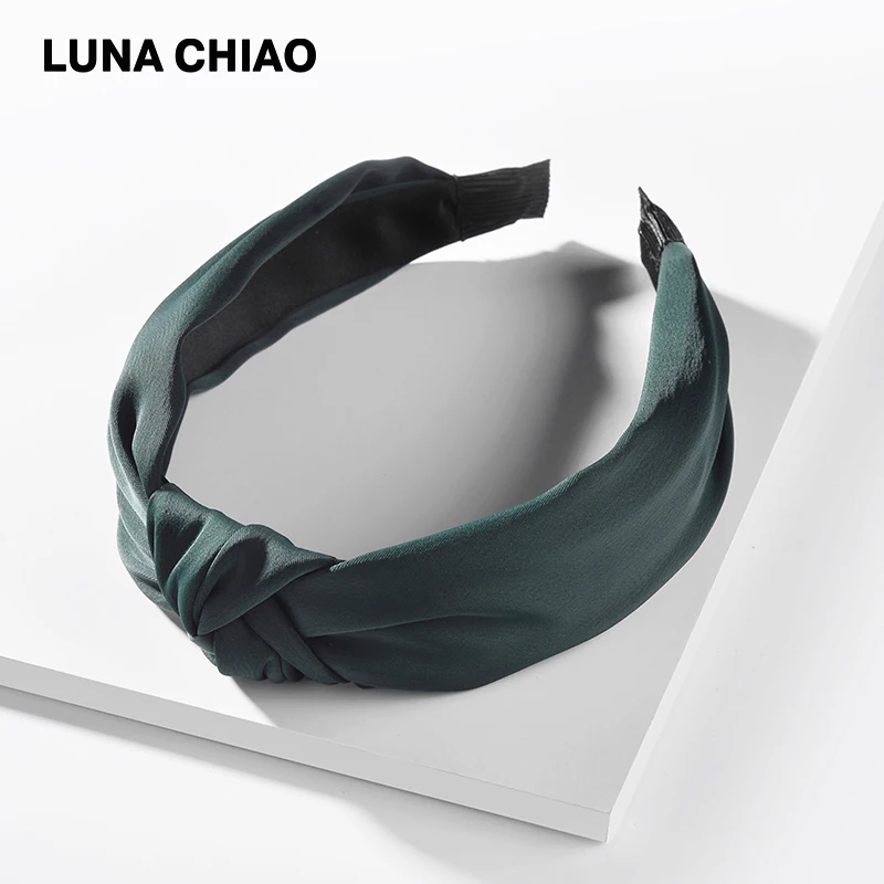 LUNA CHIAO модные украшения аксессуары для волос сплошной цвет Терилен ткань женская летняя повязка на голову