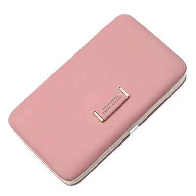 Dark pink Брендовый дизайнерский сотовый телефон коробка Женский кошелек большой емкости Кожаный Браслет клатч кошелек женский модный женский длинный кошелек D170 - Цвет: Dark pink