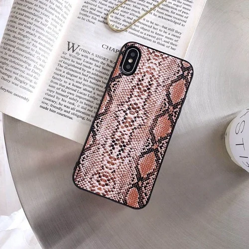 10 Винтажный чехол для телефона из змеиной кожи для iphone XS Max, Матовый Мягкий ТПУ чехол для iphone 11 11pro max X XR XS 6 6s 7 8 plus, задняя крышка - Цвет: 10
