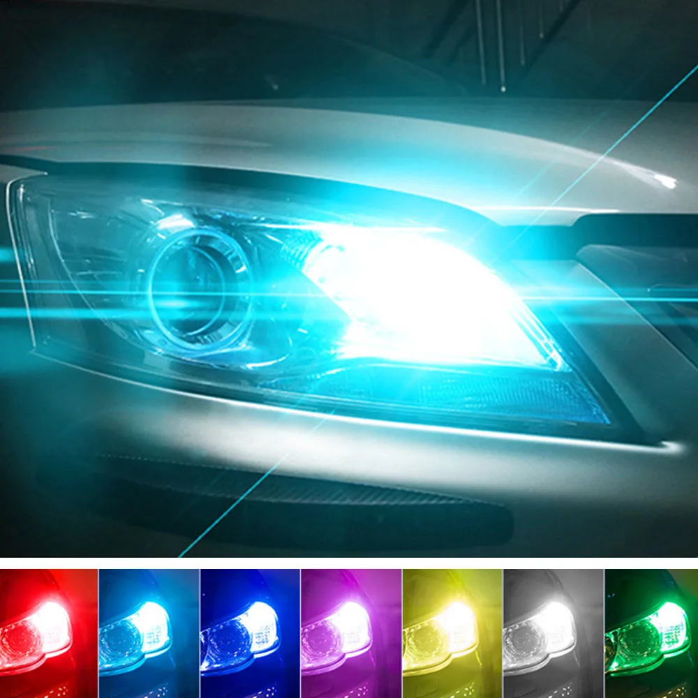 Автомобильный RGB LED 12V T10 5050 SMD сигнальная лампа для чтения клиновидный Свет
