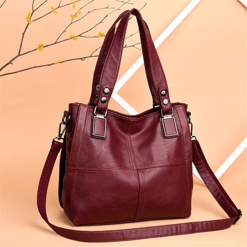 Sac A основной Femme Лоскутные кожаные роскошные сумки женские сумки дизайнерские женские ручные сумки Большие женские сумки через плечо Повседневная Сумка-тоут