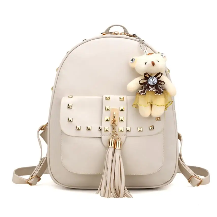 Женский рюкзак MOLAVE на молнии с кисточками 4 комплекта|tassel backpack|backpack qualityquality backpacks |