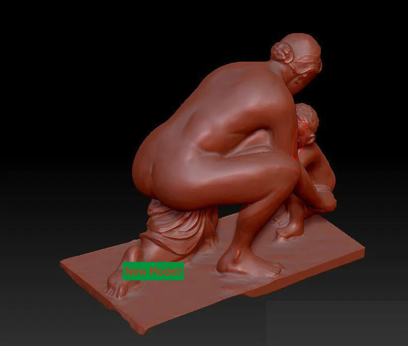 Модель 3D модель рельеф STL формат файла богини милосердия мать и ребенок|stl model|3d model