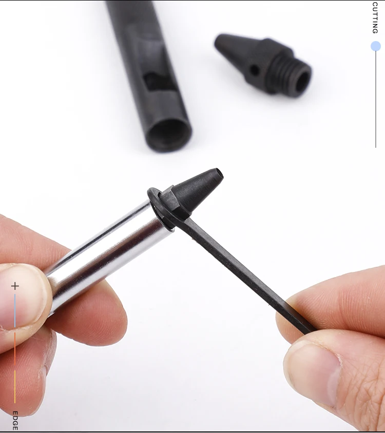 2-8mm Hollow Leather Hole Punch Set Leather working Tack Tools Cutters Fit Leather Belt Watch Bands Puncher
