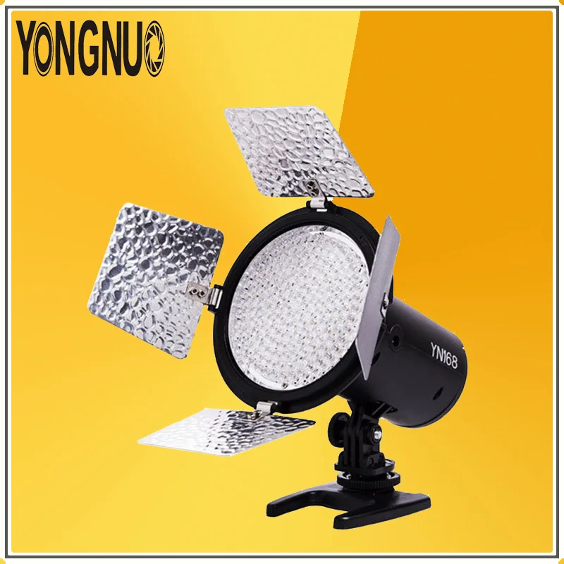 Светодиодная студийная камера YONGNUO YN168 видеосъемка с 4 цветными пластинами для Canon