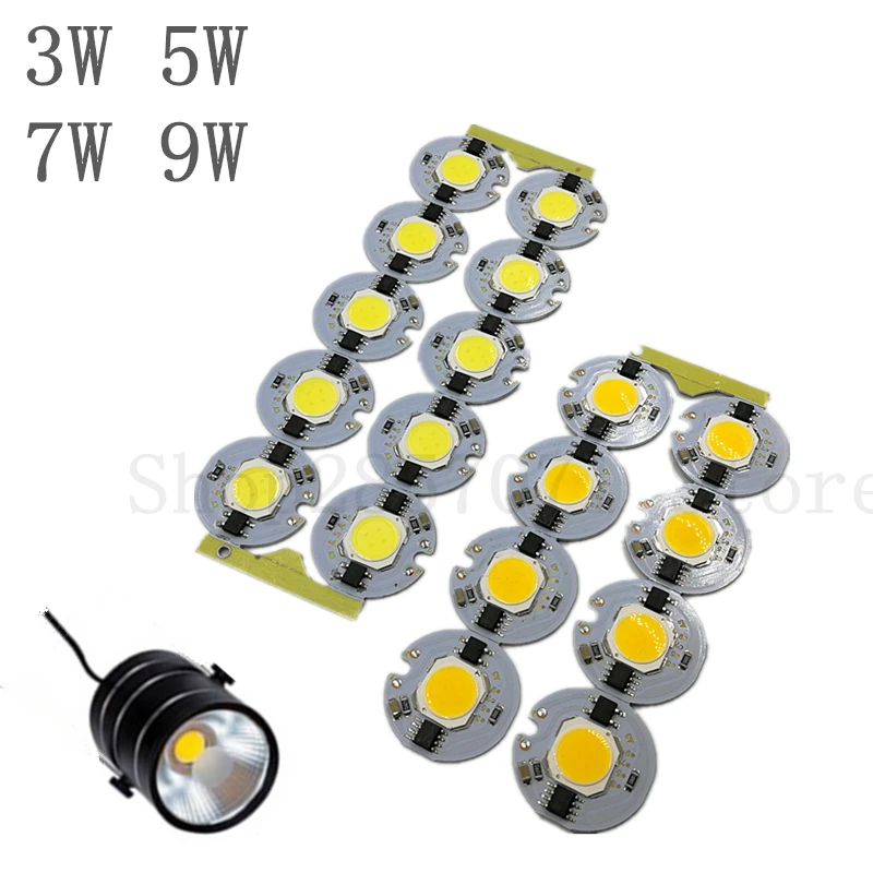 10 шт. светодиодные лампы 3 Вт 5 7 9 220 В|led white chip|10pcs 3wfloodlight led |