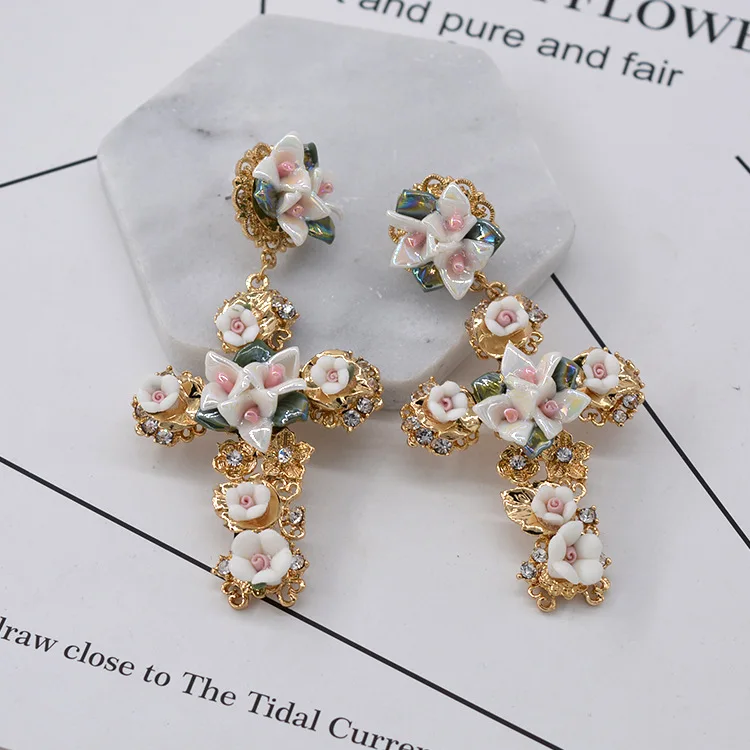 

Fashion Cross Alloy Earrings Jewelry for Ladies