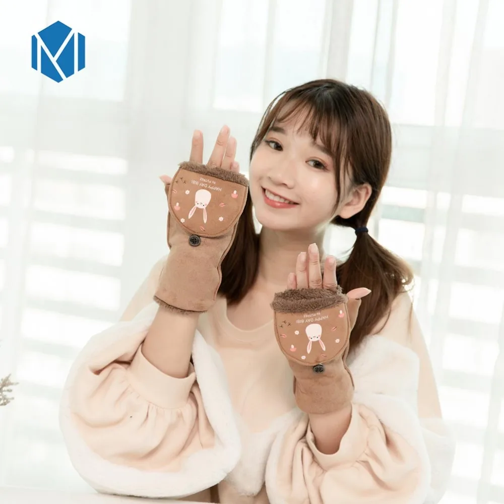 2018 Горячая Распродажа женские зимние перчатки варежки Мультяшные животные