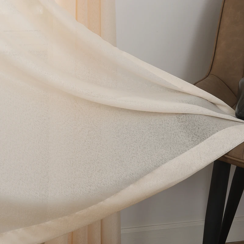 ICECUR белые прозрачные тюлевые шторы для спальни гостиной кухни с принтом снега