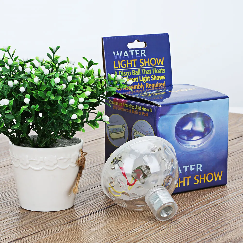 2017 New Color Changing LED Floating Light Underwater Aqua Glow Disco Swimming Show Pond Pool SPA Tub Lamp bathroom | Освещение
