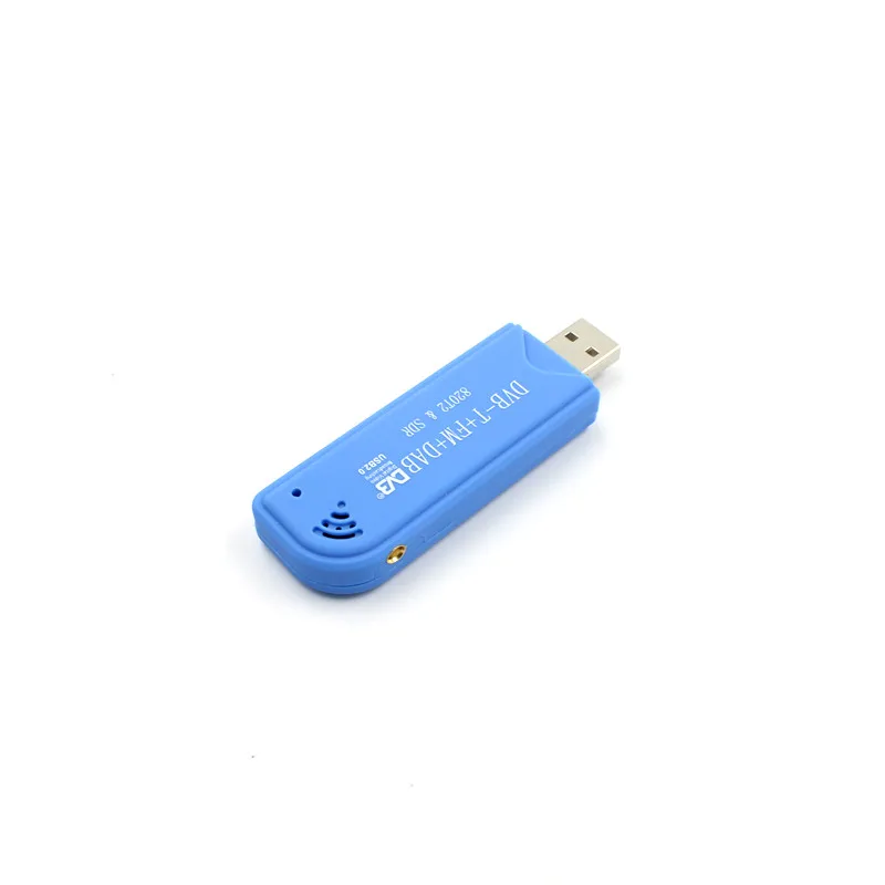 ТВ тюнер USB2.0 синий Стик DAB FM DVB T RTL2832 R820T SDR флешка цифровой приемник ИК пульт