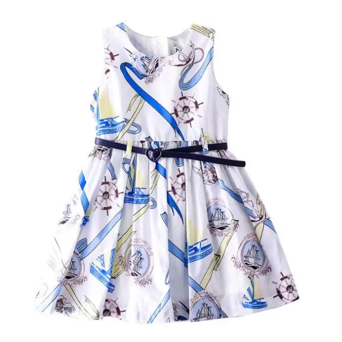 2019 Новое поступление летней Платье для девочек вечерние сладкий дети мода