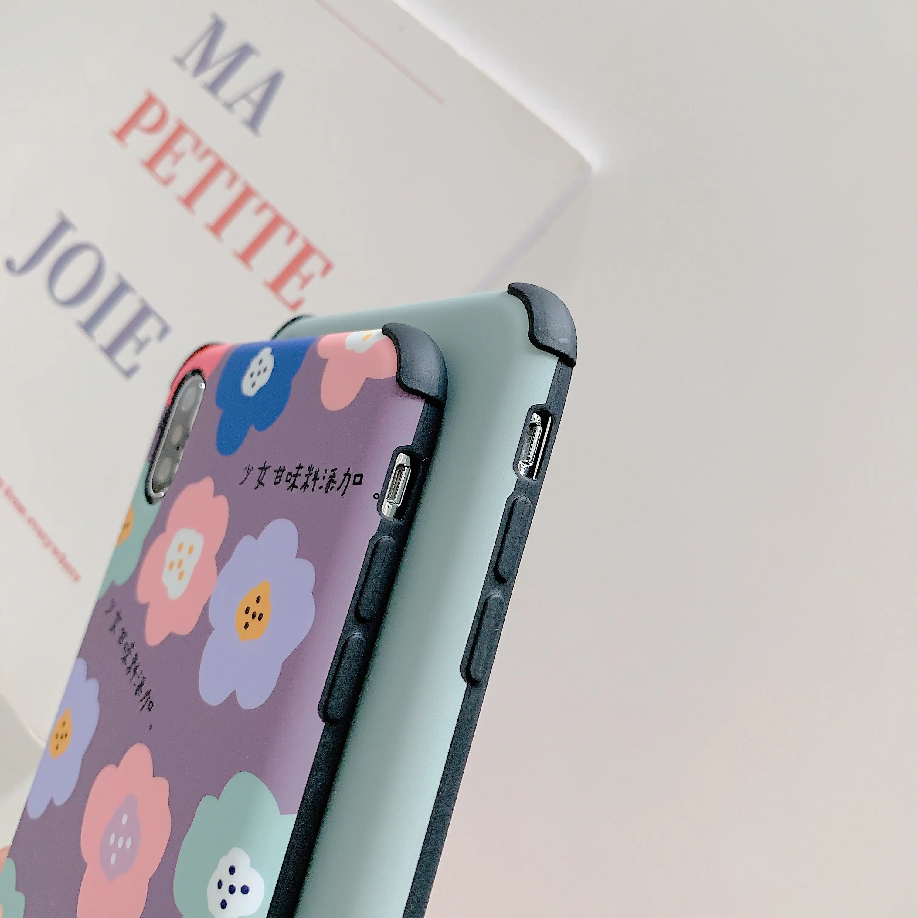 Kickstand Phone Case For iPhone xr Cute X Xs max Beautiful Flower Cover 7 8 plus 6 s Cartoon Lover Hearts |
