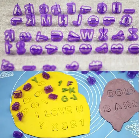 

40pcs Alphabet Letter Number Fondant Cake Biscuit Baking Mould Cookie Cutters