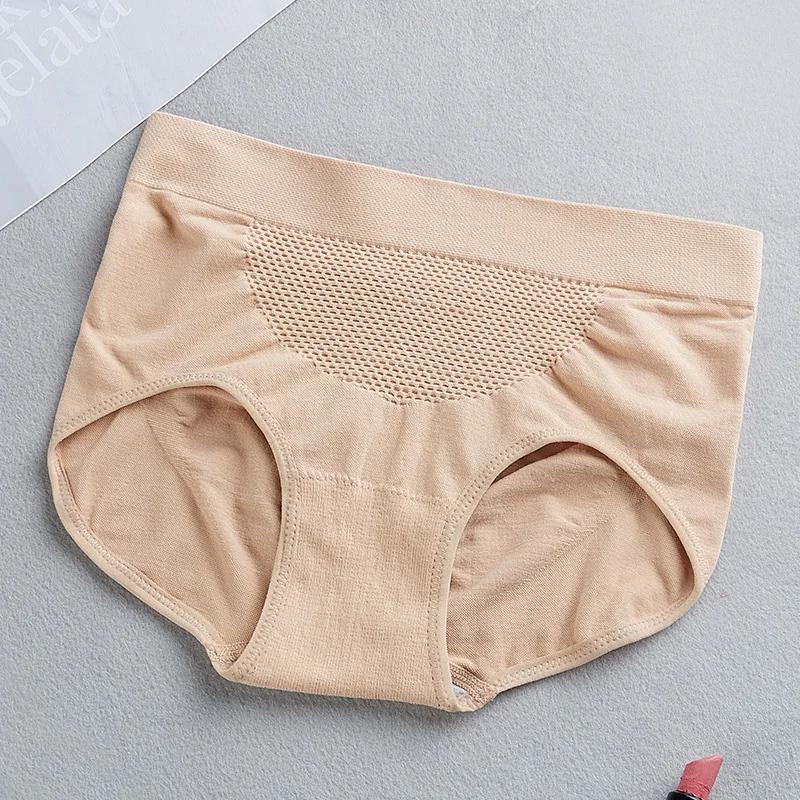 5 шт./партия женское нижнее белье трусики простые дышащие соты эластичные удобные