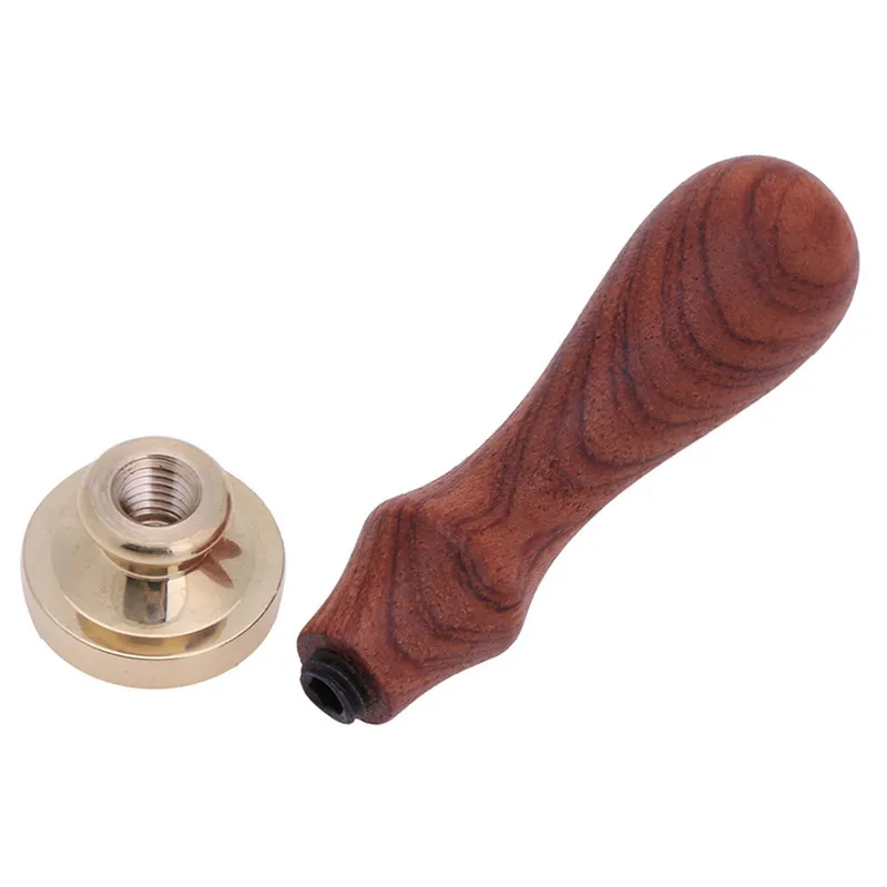 DIY латунная головка с деревянной ручкой БУКВЕННОЕ уплотнение воск штамп для