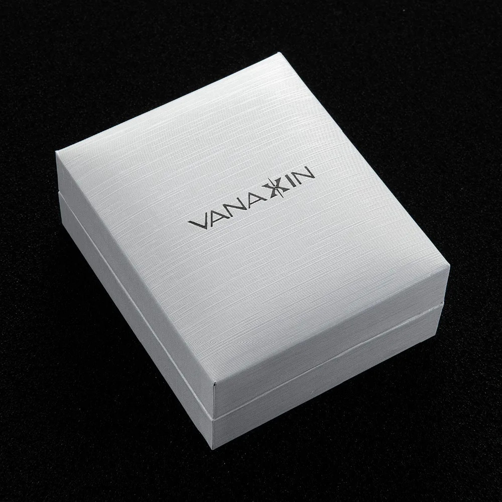 VANAXIN 925 серебряный браслет и для женщин черный/золотой цвет AAA Белый фианит