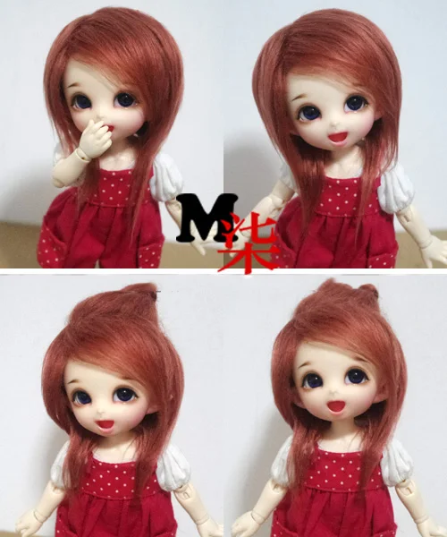 1 шт. 6 цветов аксессуары для кукол SD BJD куклы парики 1/8 1/12 парики для кукол DIY