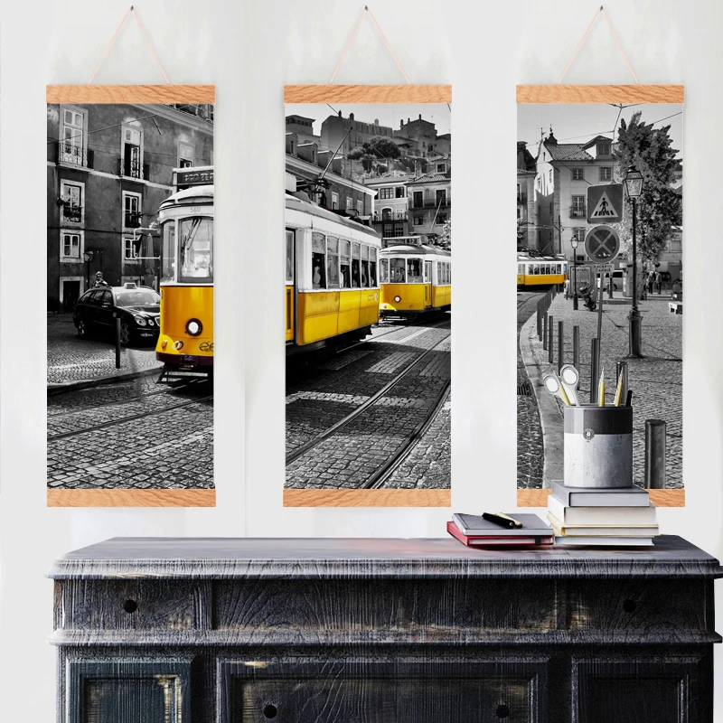 Деревянный постер вешалка для рамки Холщовый фоторамка фото Настенный декор