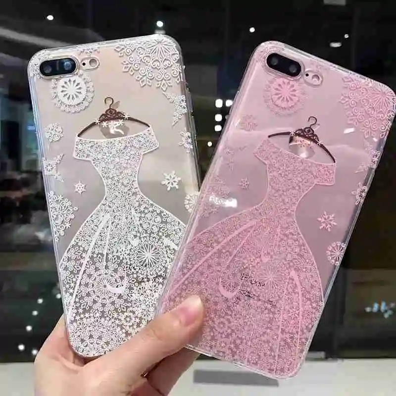 Japanese Girl Style Phone Case For IPhone X 7 8 Plus Cases Soft Silicon PU Cherry Blossoms Cover Iphone 6 S 8plus Capa |