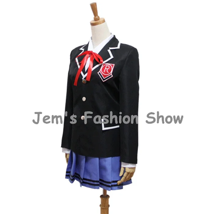 Anime Date A Live School Uniforms Tokisaki Kurumi Cosplay Costume Women Halloween Clothing Sets |
