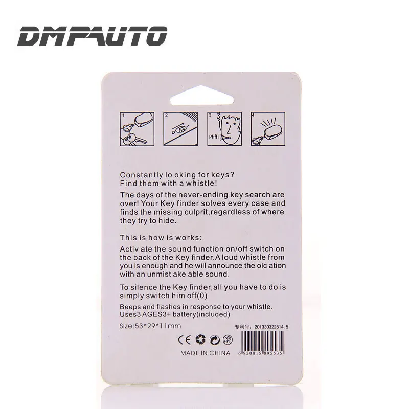 Беспроводной анти-потеря сигнализации брелок для поиска ключей Мини gps Трекер