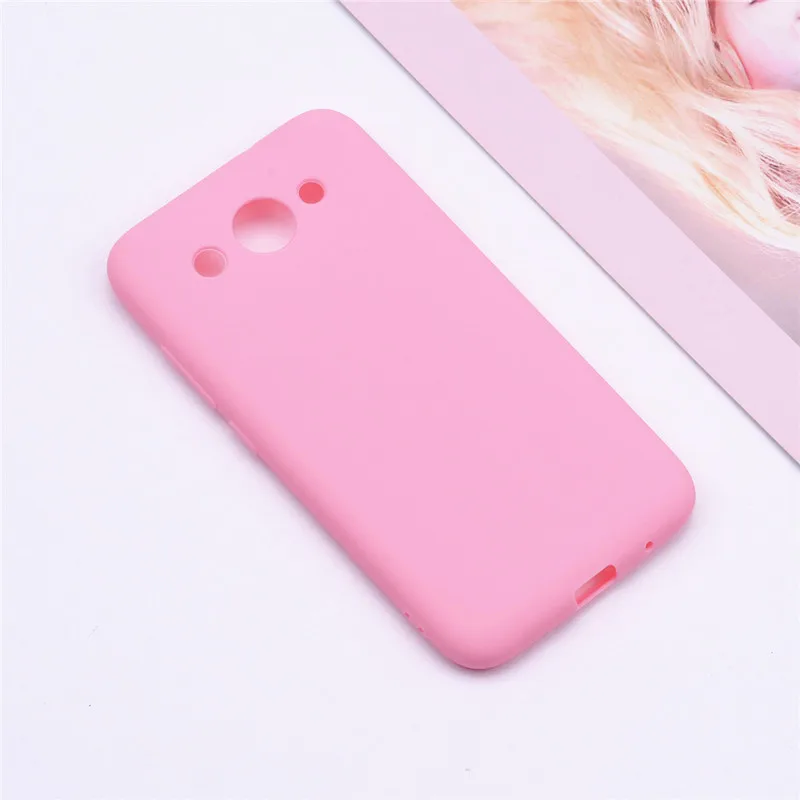 Pink Мягкий силиконовый чехол для huawei Y3 чехол силиконовая задняя крышка-чехол для телефона для huawei Y3 /Y3 CRO-U00 CRO-L22 L02 L03 Funda - Цвет: Pink