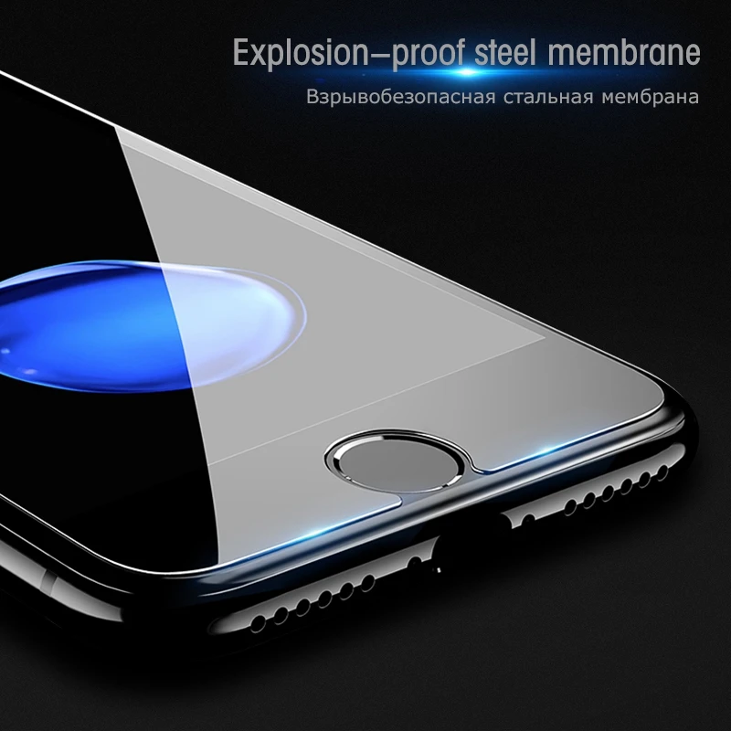 Защитное стекло 9H закаленное для iPhone 6 6S 5S 7 8 X SE 4S 5 5C | Мобильные телефоны и