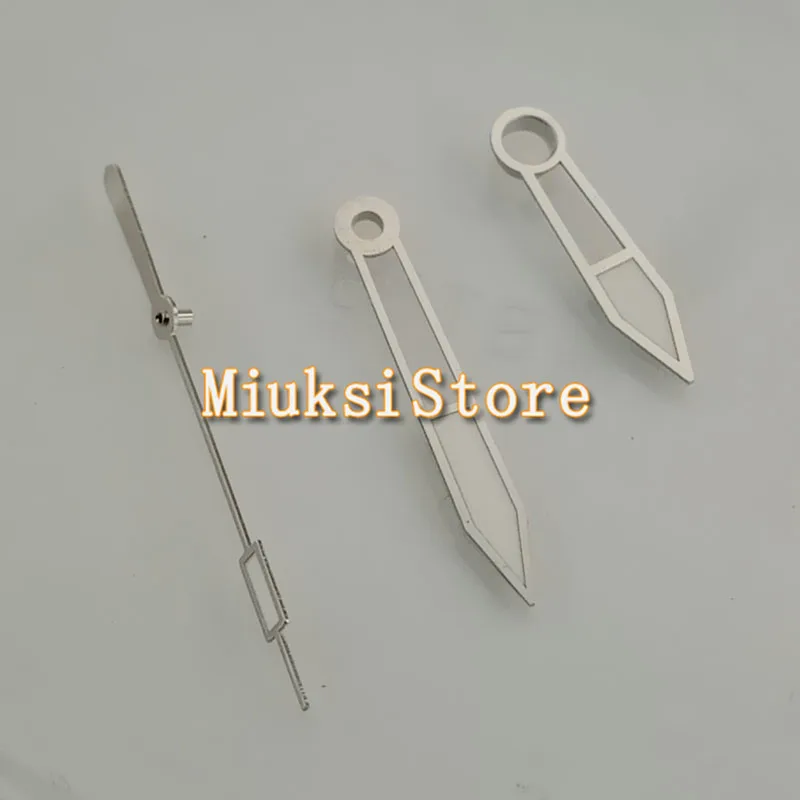 Серебряный стрелки часов подходят Ming DG2813 3804 Miyota 8215 8205 82 движения серии