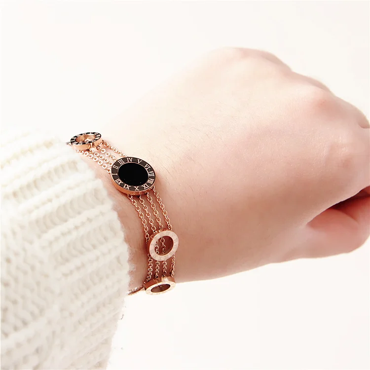 Женские Ювелирные изделия лучших брендов MOREDEAR розовое золото римские цифры