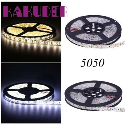 Высокое качество 5 М 5050 SMD RGB гибкий линейный светодиодный свет Мути цвет 12 в 300 светодиодный светильник