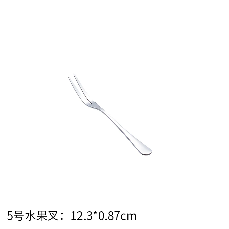 5 Fruit Fork Нержавеющая сталь вилки ножи еда десерт фрукты чай ужин вилка S чай k нож столовая посуда столовые приборы 1 шт - Цвет: 5 Fruit Fork
