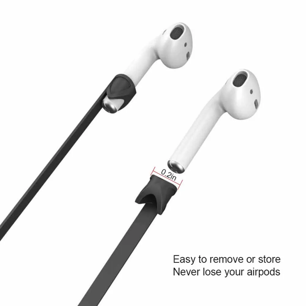 Kobwa ремешок для наушников провод анти-потеря петля веревка AirPods провода кабельный
