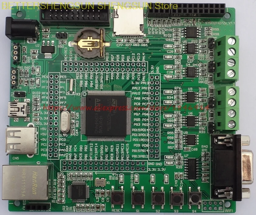 

Плата STM32F407 (улучшенная)/Ethernet /CAN/485/RFID/