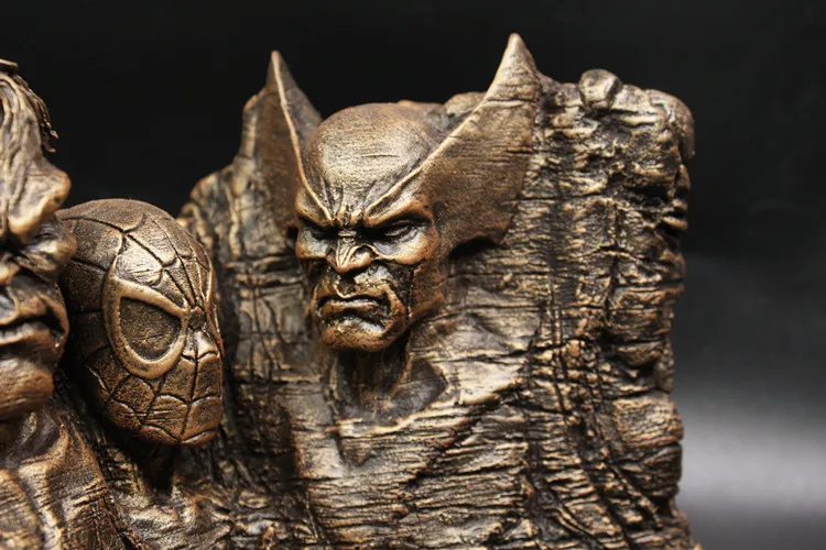 Крутой! герой Marvel Капитан Америка Человек-паук уничтожает Халка д-ра рашмора Маунт рашморе книжный стойло