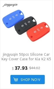 Jingyuqin 10 шт./лот 3/4BTN дистанционный Брелок оболочка для hyundai HB20 SANTA FE IX35 IX45 Accent I40 откидной складной чехол для ключей