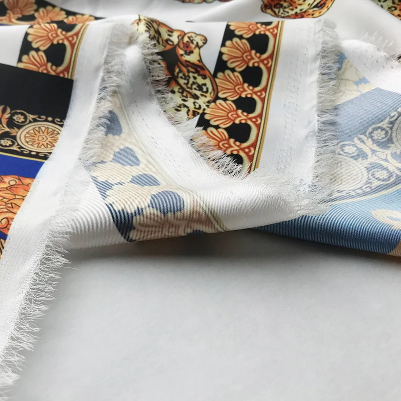 Новая Высококачественная полиэфирная печатная ткань ручной работы DIY Цифровая печать одежды ткань для платья оптом 148 см в ширину