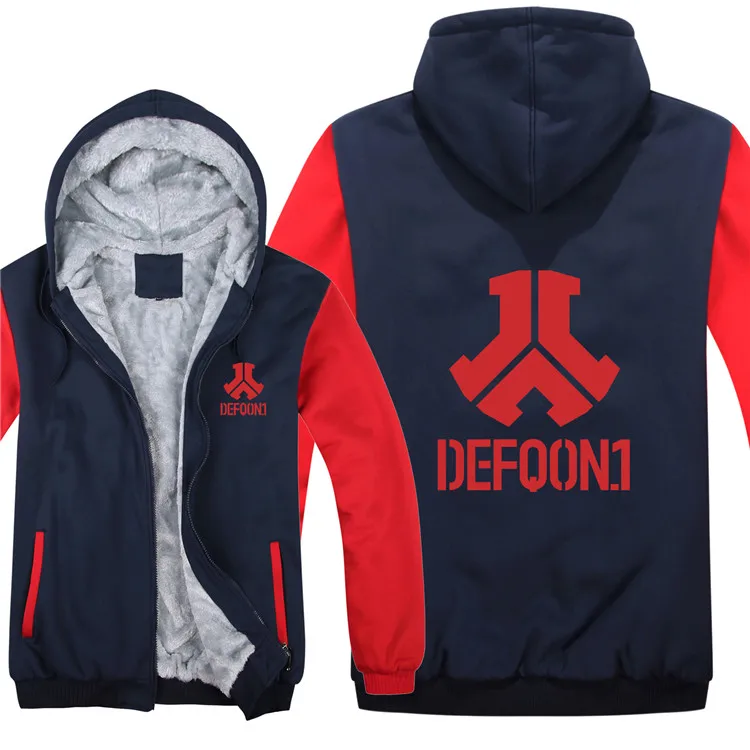 Большие размеры 5XL мужские толстовки новые Defqon 1 толстовки куртки зимние мужские повседневные толстые флисовые популярные хип хоп толстовки - Цвет: 3