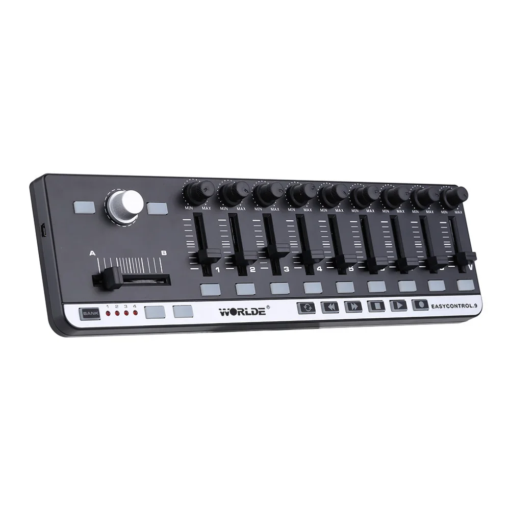 Worlde EasyControl.9 портативный мини USB 9 тонкий линейный контроллер MIDI|controller midi|controller