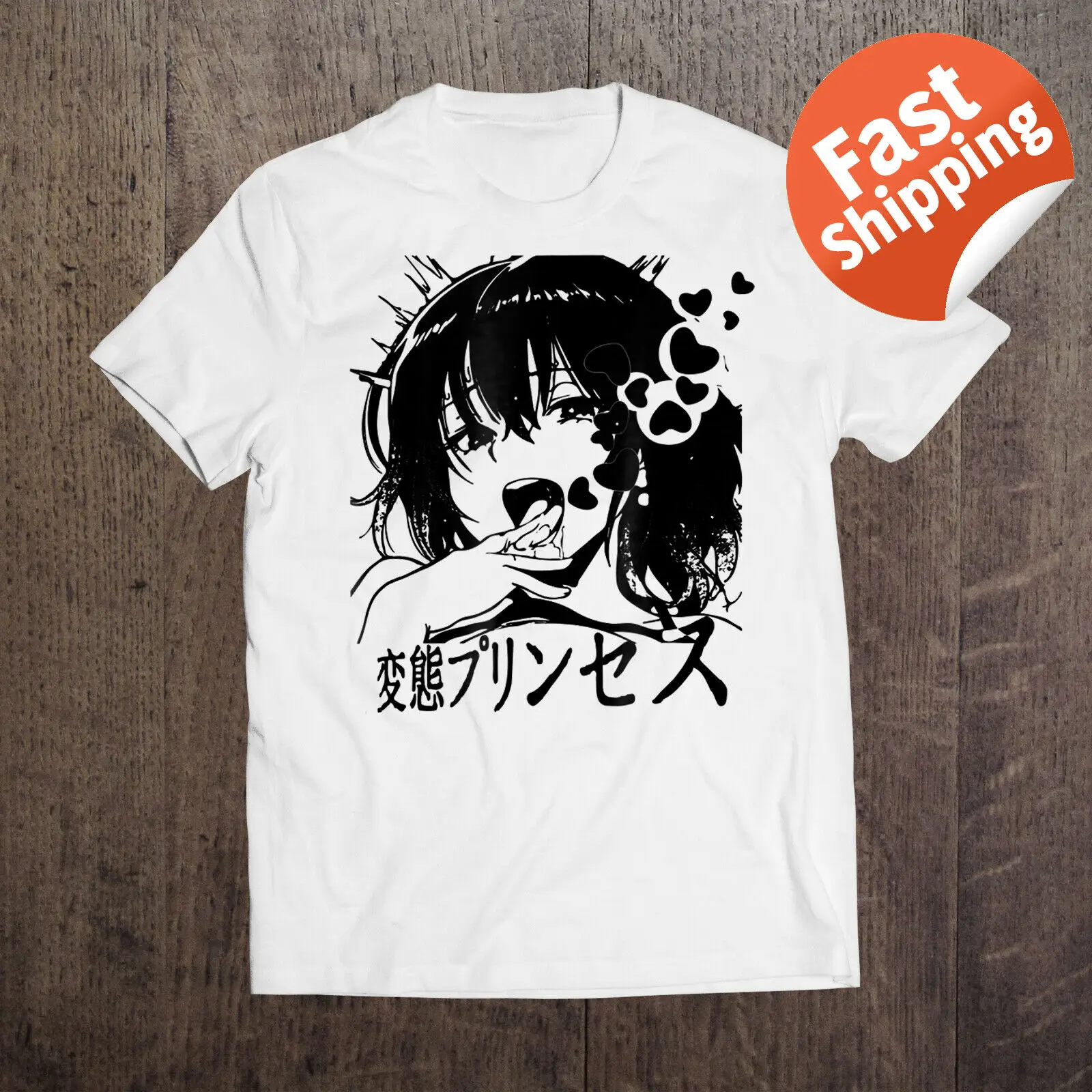

Hentai T-Shirt Manga Tee Anime Sexy Face Kimochi Comics Full Size New 2019 Funny Print T Shirt Men Hot Brand Clothing