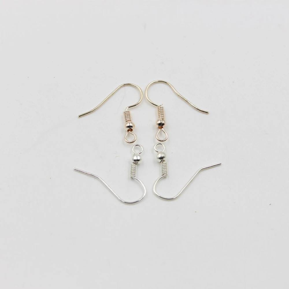 Крючок для ушей золотистый/серебристый/никелевый 50 шт.|jewelry findings|silver toneear hook |