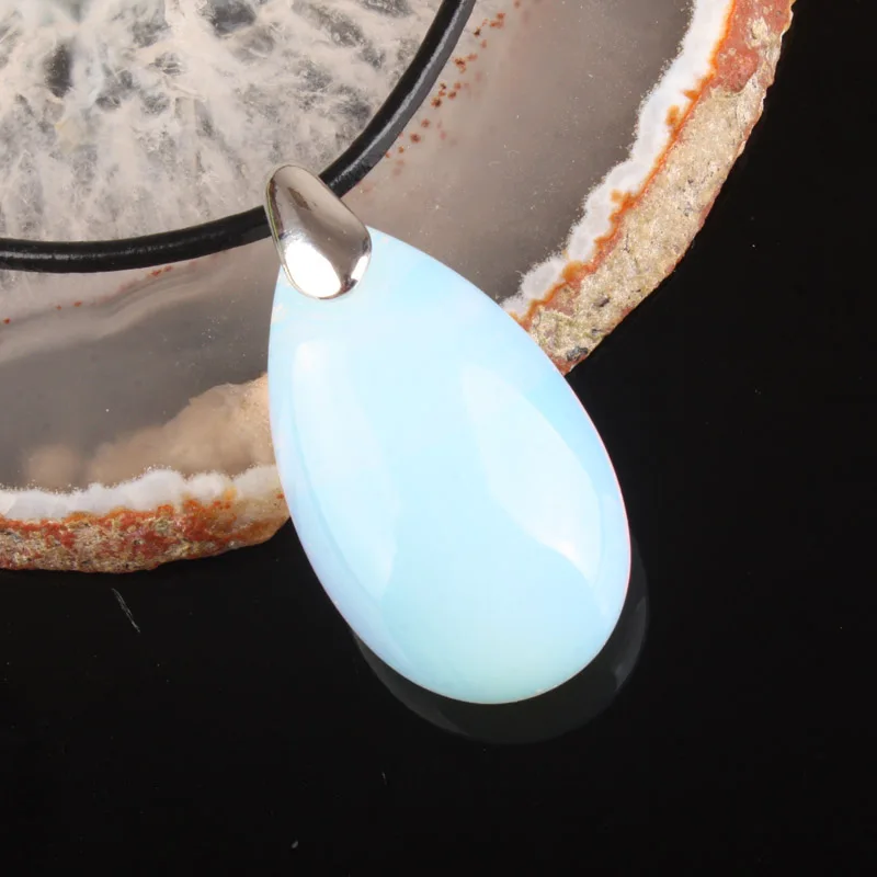 Изящный Lapis Lazuli розовый фиолетовый с кристаллами тигра Опаловая Капля воды