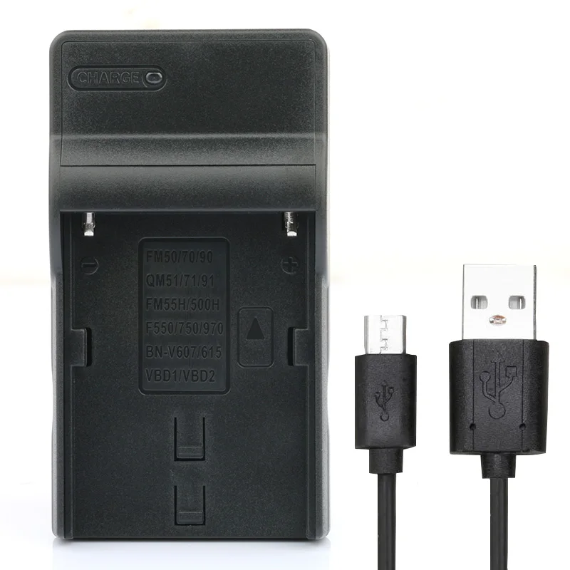 Lanfulang NP-FM50 Micro USB Зарядное устройство для sony NP-QM71 NP-QM91 BC-VM50 CCD-TR108 DCR-PC105 DCR-DVD100 DCR-DVD200 DCR-TRV17