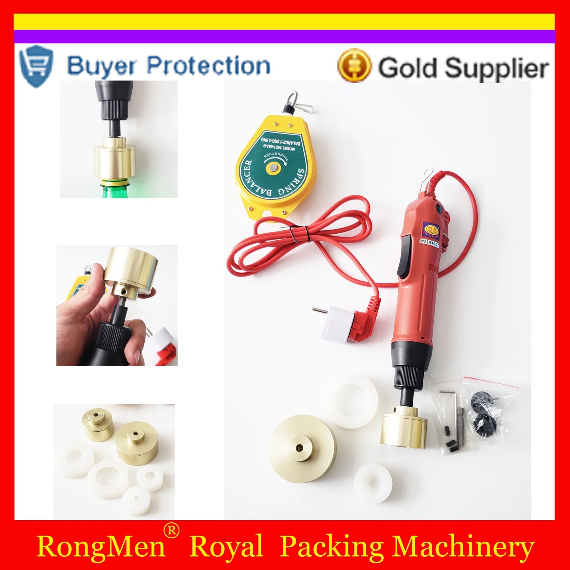 Электрическая машина для обжига крышек бутылок Ручная фиксация 10-50 мм ручная