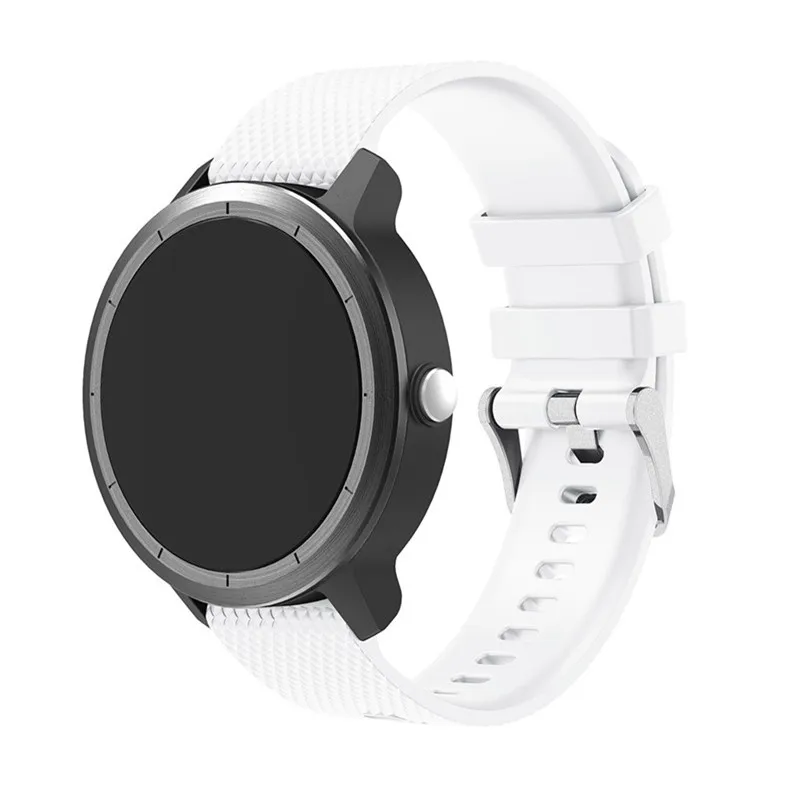 Цветной мягкий силиконовый сменный ремешок для Garmin Vivoactive3 Vivomove HR умный Браслет