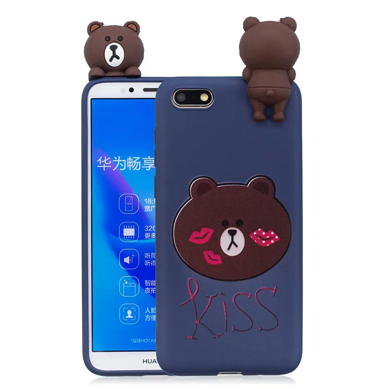 J Чехол для huawei Y5 Lite для Fundas huawei Y5 Lite Y 5 Lite DRA-LX5 чехол Чехол 3D мультяшная игрушка Мягкий силиконовый чехол для телефона s - Цвет: J
